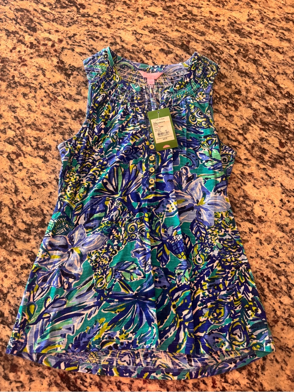 Lilly Pulitzer Bennet blue ESSIE top